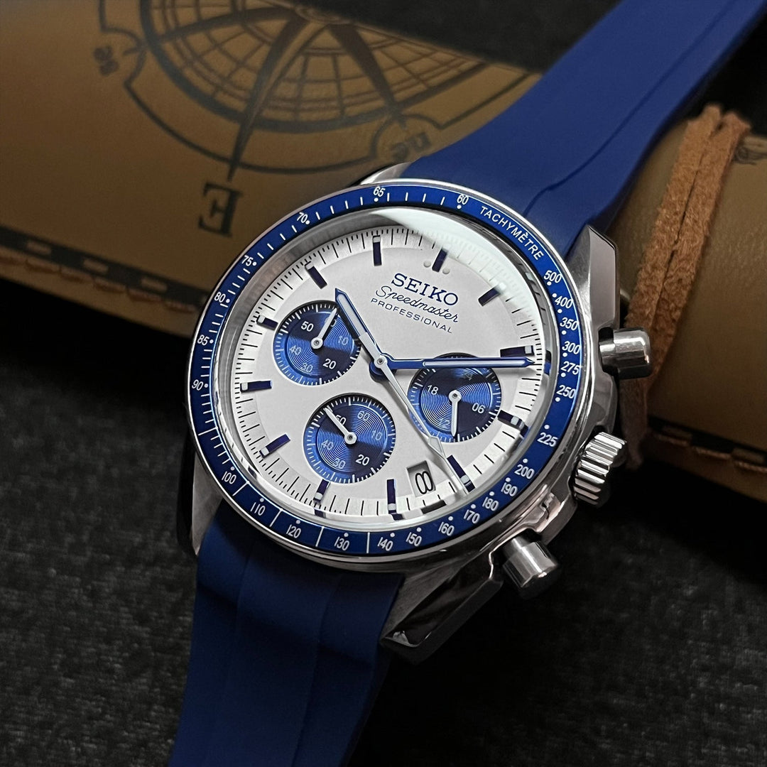 Custom Blue Speed Seiko Mod Watch