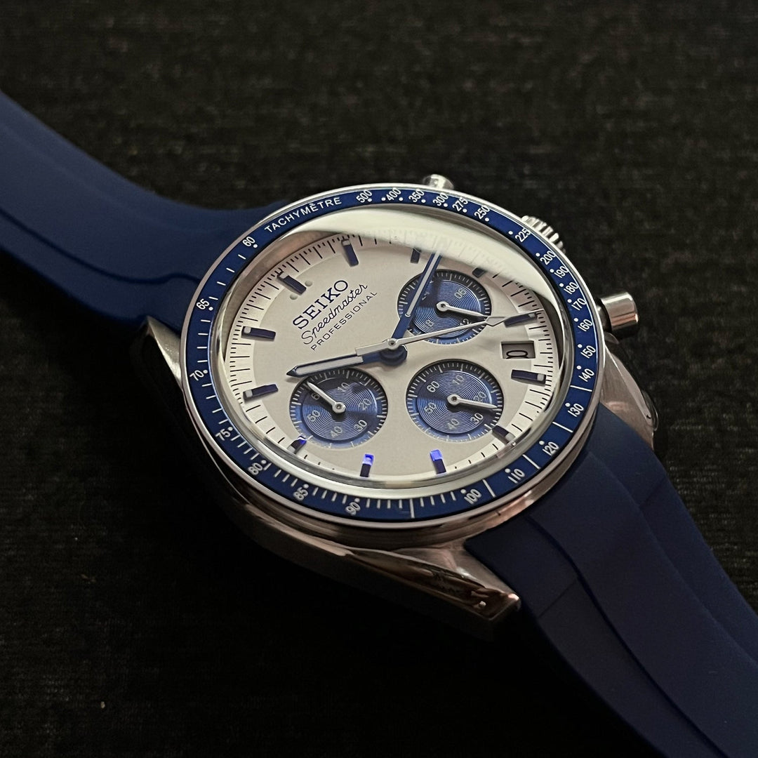 Custom Blue Speed Seiko Mod Watch
