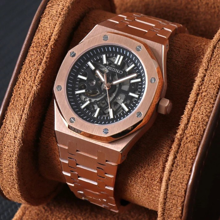 Henry™ | Men’s Rose Gold Skeleton Watch