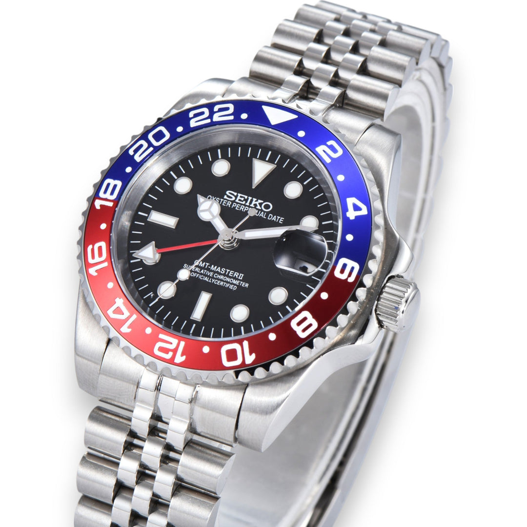 Pepsi™ | Men’s GMT Seiko Mod Watch