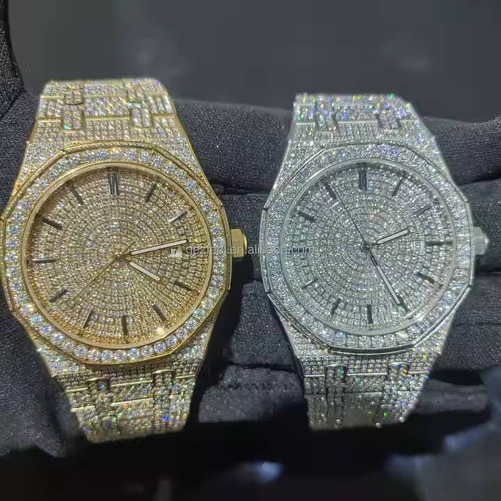 VVS Moissanite Buss Down Iced Automatic Watch – Pass Diamond Tester | Model  2550