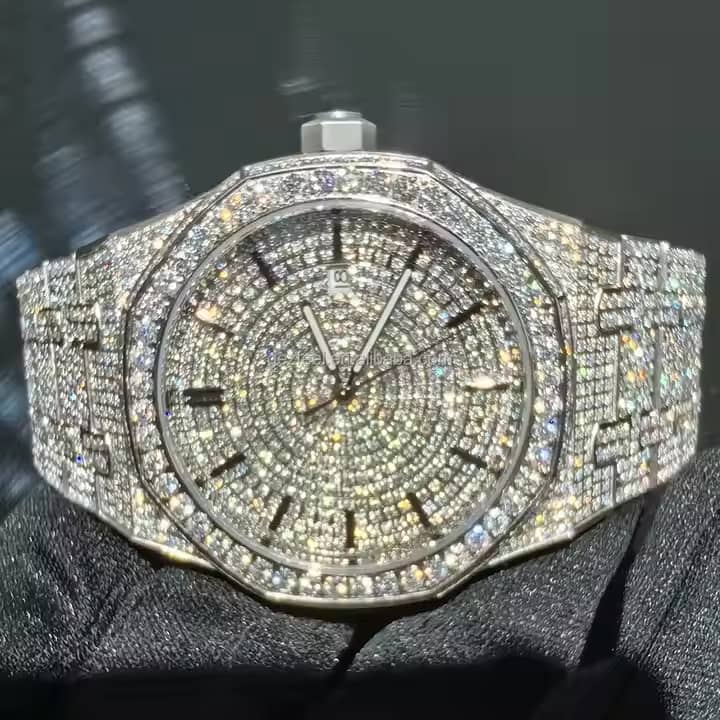 VVS Moissanite Buss Down Iced Automatic Watch – Pass Diamond Tester | Model  2550
