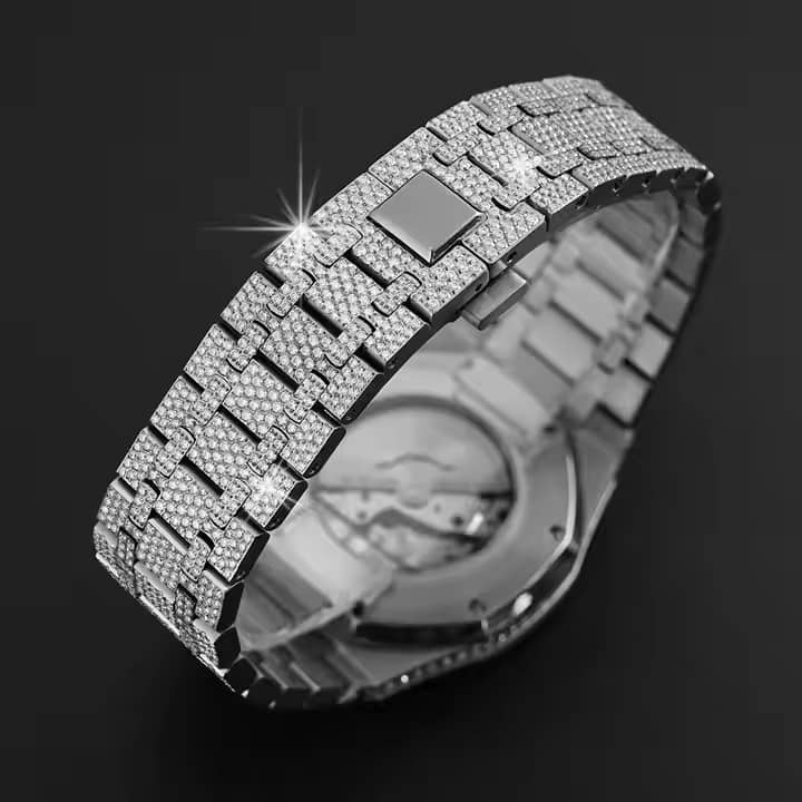 VVS Moissanite Buss Down Iced Automatic Watch – Pass Diamond Tester | Model  2550