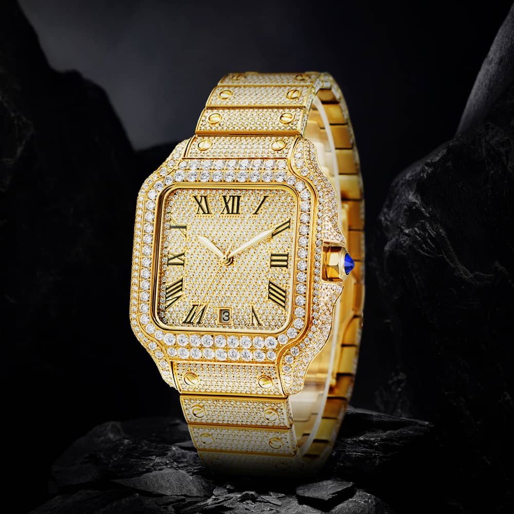 Pass™ | Men’s Buss Down Iced Automatic Watch