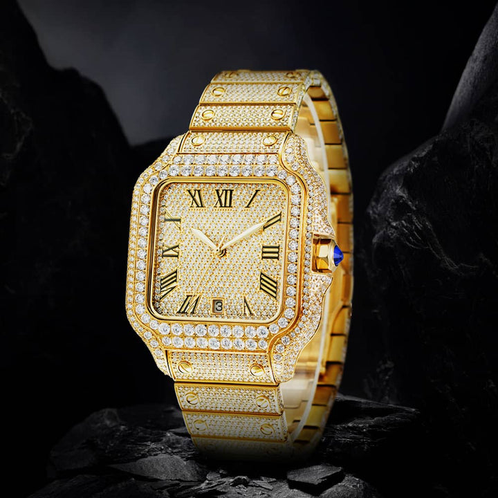 Pass™ | Men’s Buss Down Iced Automatic Watch
