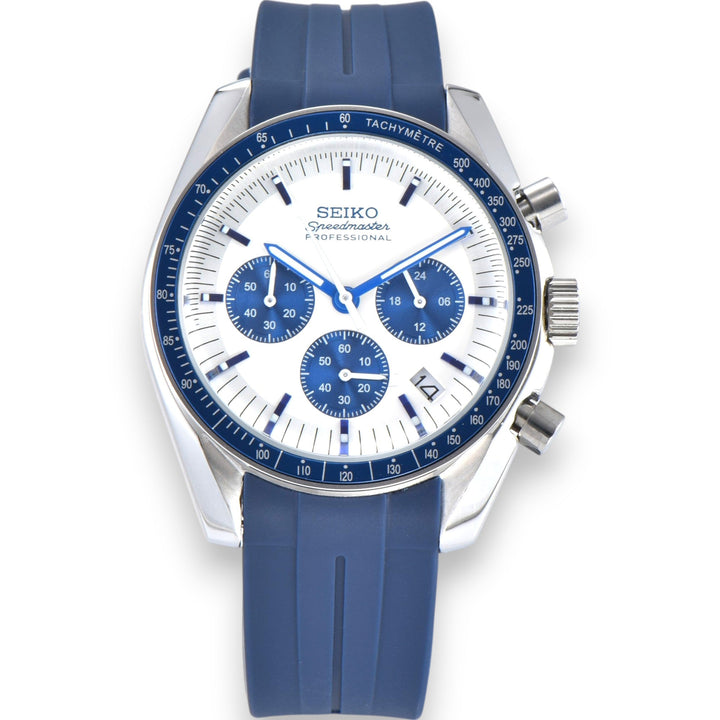 Blue Speed Custom Seiko Mod Watch