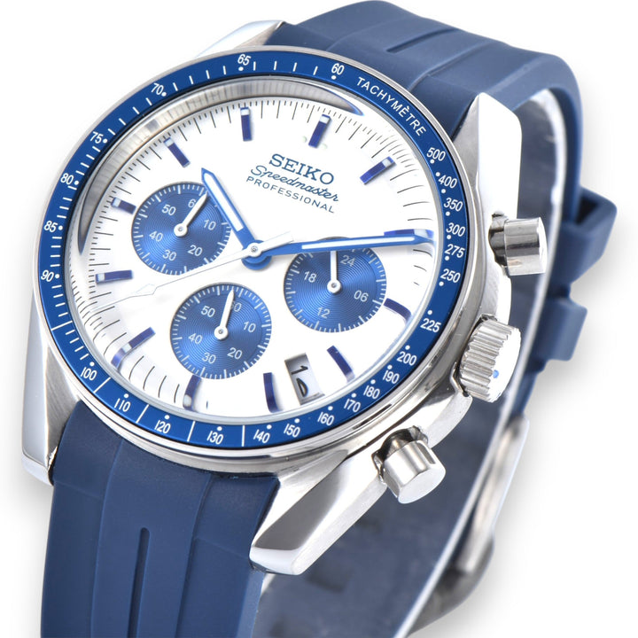 Blue Speed Custom Seiko Mod Watch