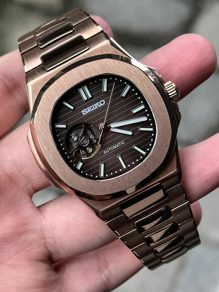Nautiko™ | Men’s Rose Gold Open Heart Watch