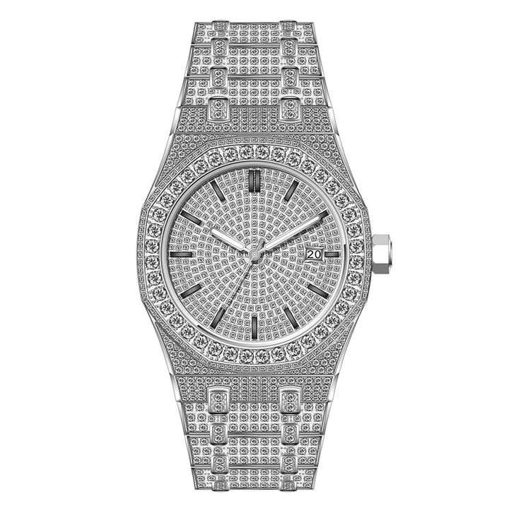 VVS Moissanite Buss Down Iced Automatic Watch – Pass Diamond Tester | Model  2550