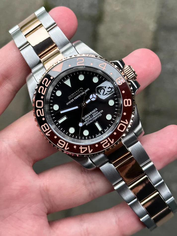 Aiden™ | Men’s Rootbeer GMT Watch