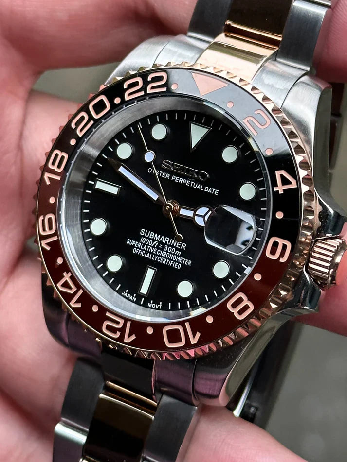 Aiden™ | Men’s Rootbeer GMT Watch
