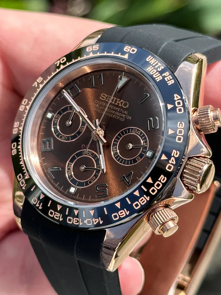 Seitona™ | Men’s Chocolate Chronograph Watch
