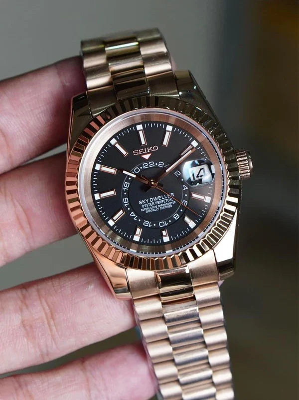 Hunter™ | Men’s Rose Gold Sky Dweller Watch